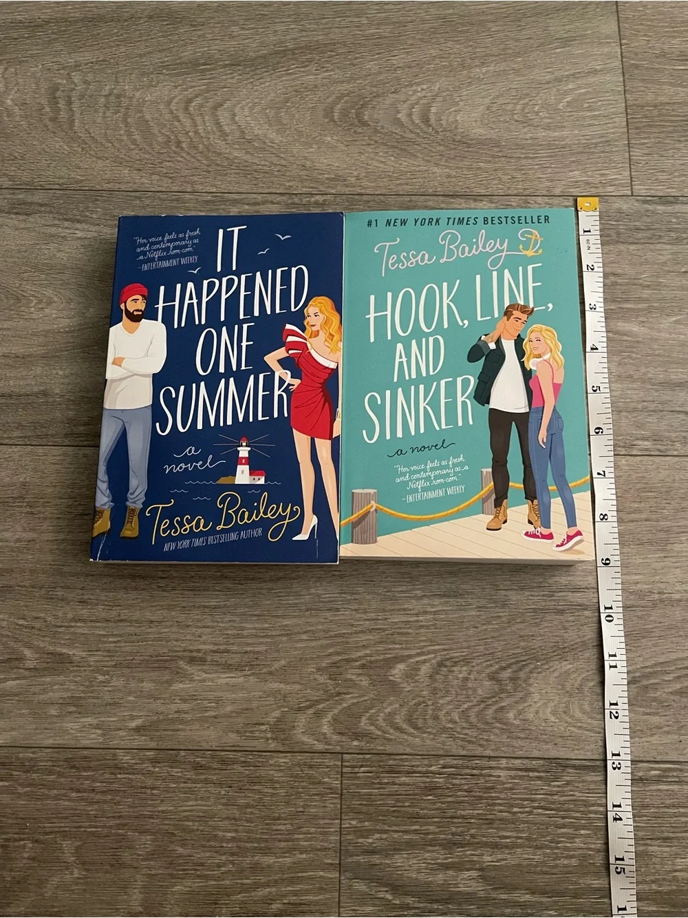It happened one summer and Hook, line, and sinker by Tessa Bailey
